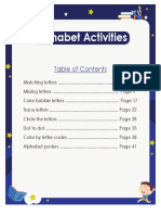 Alphabet Activities Book