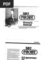 Bike Machine Manual