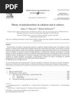 Theory of Polyelectrolytes in Solutions and at Surfaces