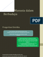 Pertemuan 12 Estetika Manusia Dalam Berbudaya