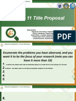 Title Proposal Template
