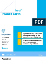 Earth Science SHS 2.1 The Origin of Planet Earth