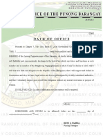 KP Form No. 5 (Oath of Office)