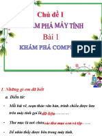 LỚP 5 TIẾT 1 CD1 Bai 1 Kham Pha Computer