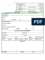X - Ray Request & Report Form