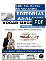 Weekly Editorial Vocabulary Magazine by Nimisha Mam 19th To 24th