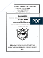 RPJMDes (Desa Kadulimus Kecamatan Banjar Kabupaten Pandeglang)