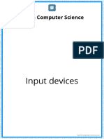Teach Computer Science Input Devices and Applications