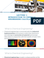 ChE 210 Lecture 1 Introduction To Chemical Engineering Calculations