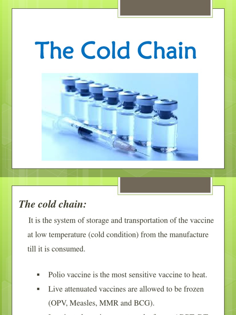 08 Cold Chain | PDF | Vaccines | Refrigerator