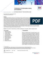 Investigation of Dynamic Behaviour of Circular Plates Resting On Winkler and Pasternak Foundations