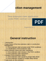 Construction Management - Time Extension