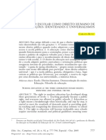 2 2 A EDUCAÇÃO ESCOLAR COMO DIREITO HUMANO DE