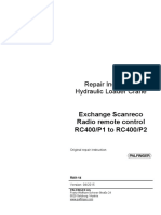 Repair Instruction Hydraulic Loader Crane: Exchange Scanreco Radio Remote Control RC400/P1 To RC400/P2