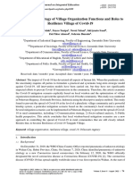 Optimization Strategy of Village Organization Functions and Roles To Resilience Village of Covid-19