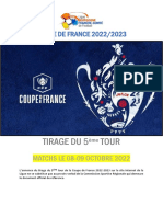 Tirage 5ème Tour Coupe de France