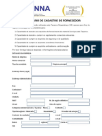 Tayanna Supplier Registration Form - Portugues