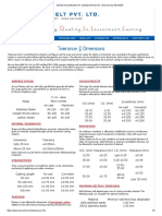 Standard Specification For Casting Dimensions, Tolerance by MicroMelt