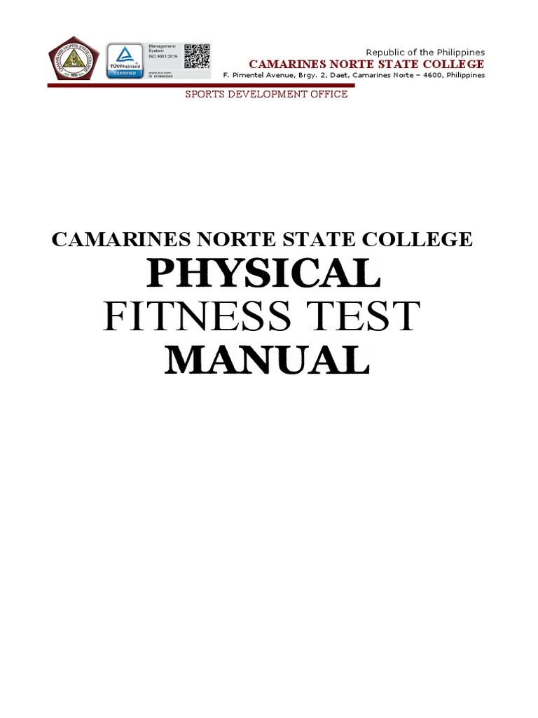 Revised Physical Fitness Test | PDF | Body Mass Index | Human Anatomy