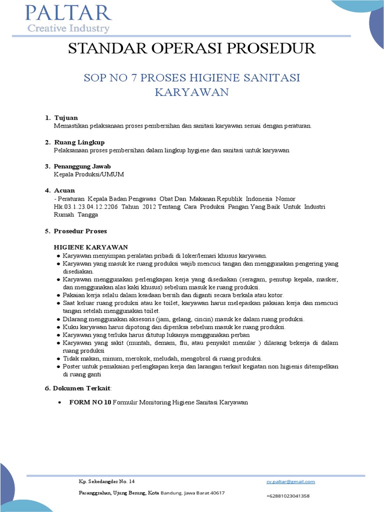 Sop 7 | PDF