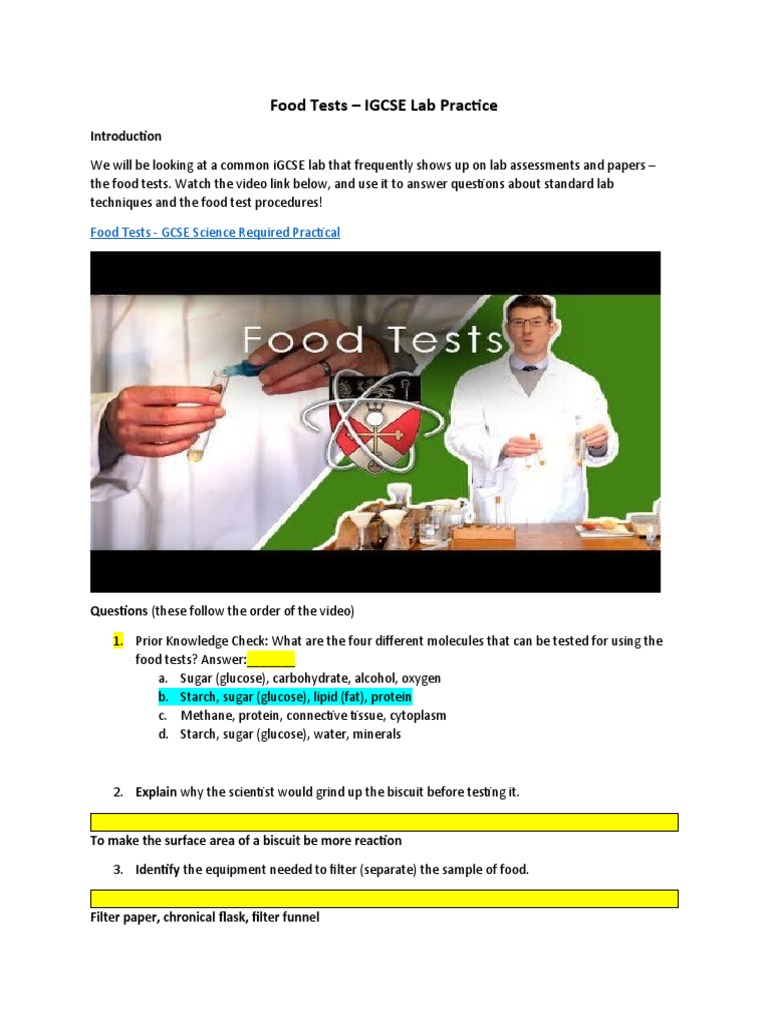 Food Tests Pdf _ Food Safety Testing – VIZAL