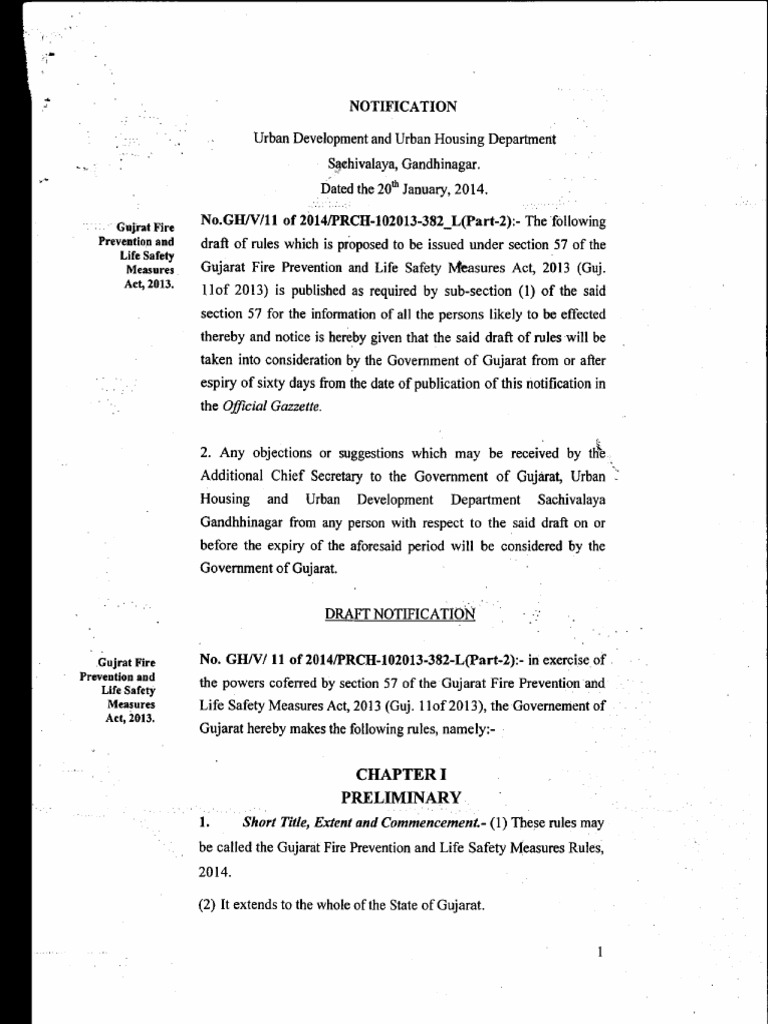 Gujarat Fire Prevention Rule PDF