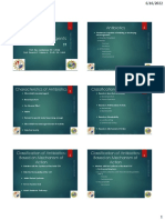 Characteristics and Classification of Antibiotics