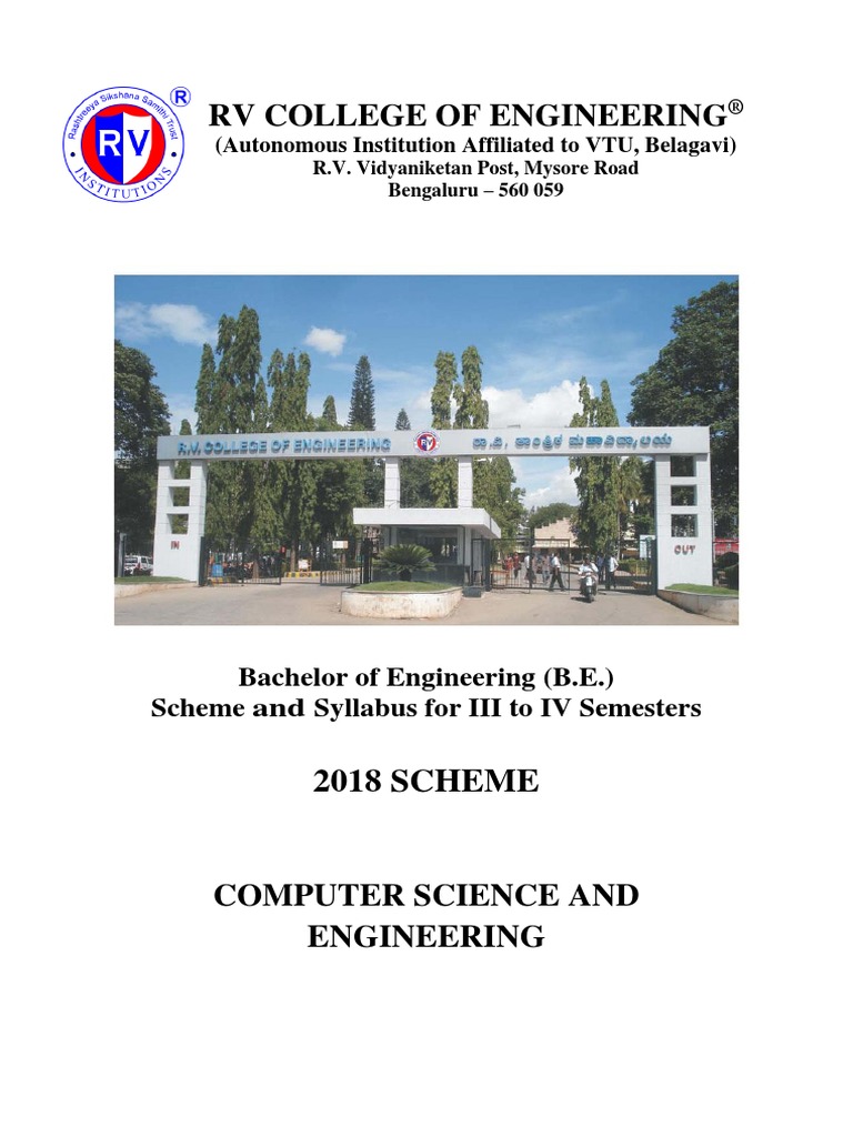 CS Iii - Iv - Sem - Syllabus | PDF | Thread (Computing) | Waste Management