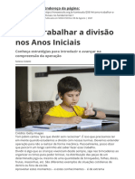 Como trabalhar a divisão nos Anos Iniciais