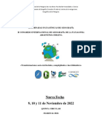 XII JORNADAS PATAGONICAS DE GEOGRAFIA 5ta Circular