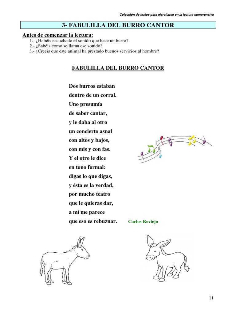 El Burro Cantor | PDF | Burro