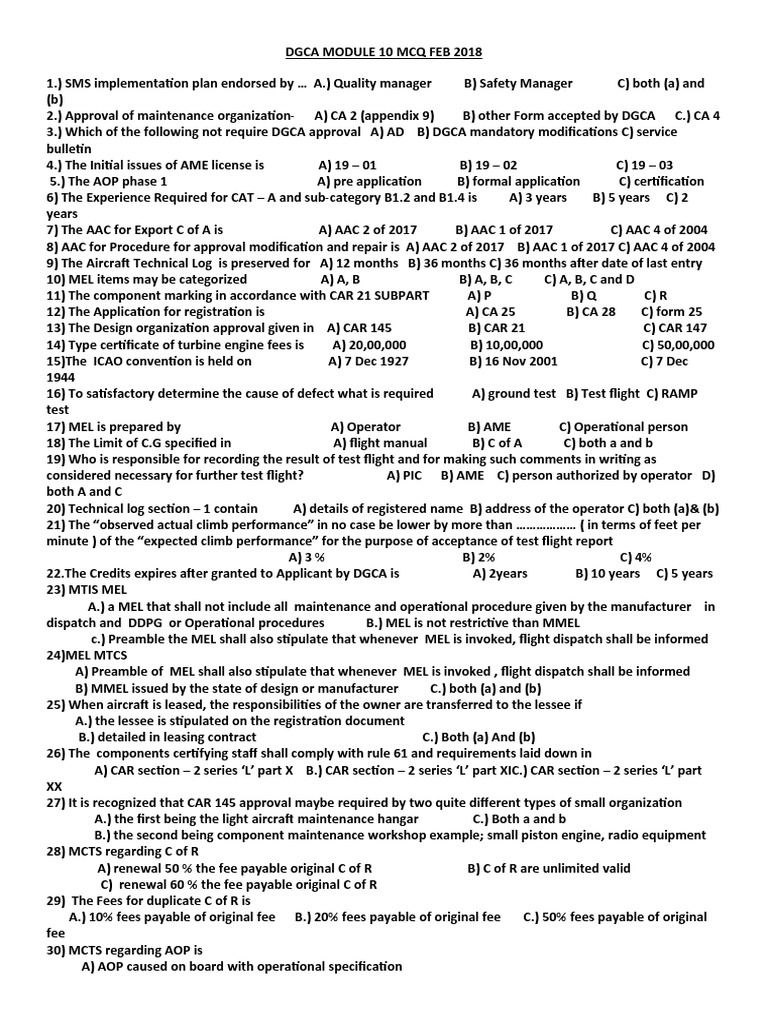 Dgca mod download free pdf weight flight test