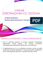 Prezentacja NR 1 - Zobowiązania Cz. Ogólna - M. Karpińska