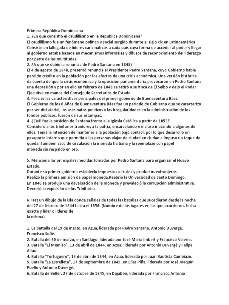 Primera República Dominicana PDF