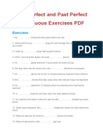 Past Perfect and Past Perfect Continuous Exercises