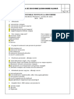 Catedra de Biochimie Şi Biochimie Clinică: (Facultatea Farmacie), Sesiunea de Iarna 2021 - 2022