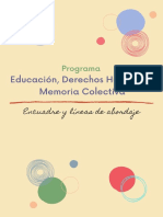 Programa Educación, Derechos Humanos y Memoria Colectiva - LINEAS