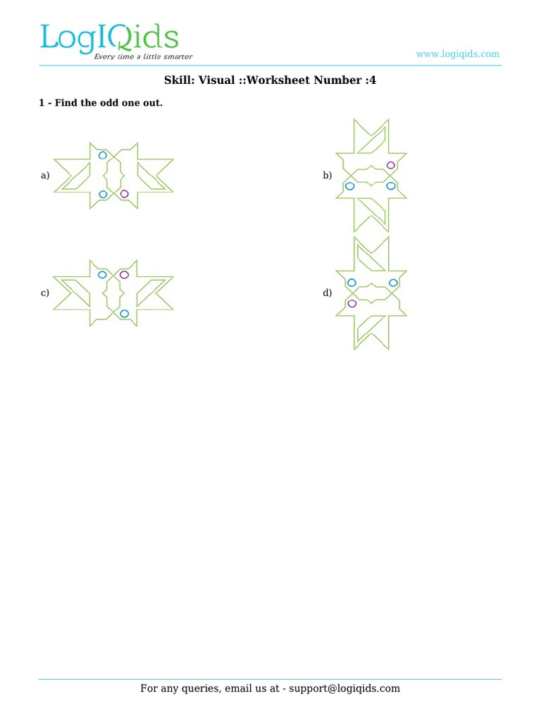 Logiqids Worksheet PDF