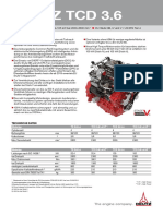 Deutz TCD 3.6: Für Mobile Arbeitsmaschinen 55,4-105 KW Bei 2000-2600 Min EU Stufe IIIB, IV Und V / US EPA Tier 4