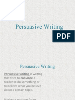 Persuasive Writing