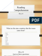 Reading Comprehension