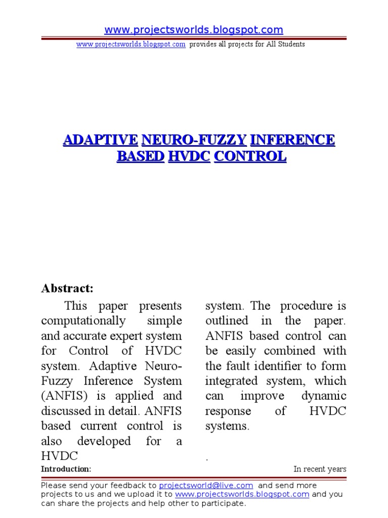 Adaptive Neuro-Fuzzy Inference - IT | PDF | Artificial Neural Network ...
