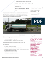 Kapasitas Produksi Water Tank Truck