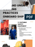 SAFE SHIPBOARD WORK PRACTICES