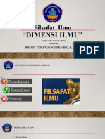 PPT FILSAFAT ILMU DIMENSI ILMU