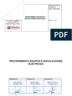 SSO-PRO-001 Procedimiento Equipos e Instalaciones Electricas