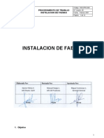 SSO-PRO-002 Procedimiento Instalacion de Faenas