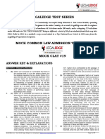 Mock CLAT 19 Explanations