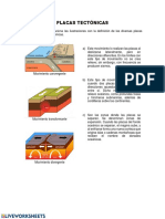 Placas Tectónicas: INSTRUCCIONES: Relaciona Las Ilustraciones Con La Definición de Las Diversas Placas