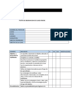 Pauta de Observacion de Clases Formato